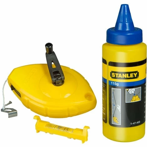 Stanley STA047443 Chalk Line 30m Blue Chalk and Level Stanley STA047443 Chalk Line 30m Blue Chalk And Level -STANLEY SHOP 13995196 1