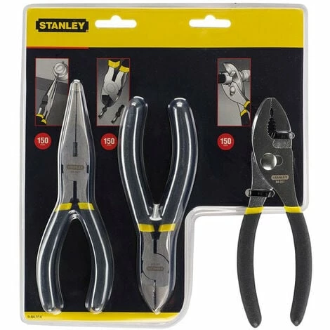 Stanley 0-84-114 Pliers Set (3 Piece) Stanley 0-84-114 Pliers Set (3 Piece) -STANLEY SHOP 13995493 2