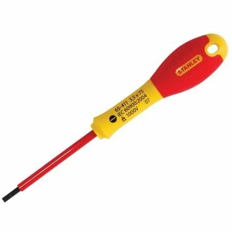 STANLEY FatMax? VDE Insulated Screwdriver Parallel Tip 3.5 x 75mm STA065411 STANLEY FatMax? VDE Insulated Screwdriver Parallel Tip 3.5 X 75mm STA065411 -STANLEY SHOP 14465497 1