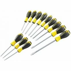 STANLEY 0-60-212 Essential Screwdriver Set, 12 Piece SL/PH/PZ/TX STA060212