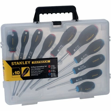 Stanley 5-65-427 FatMax Screwdriver Mixed Set (10-Piece) Stanley 5-65-427 FatMax Screwdriver Mixed Set (10-Piece) -STANLEY SHOP 15212395 1