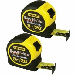 Stanley 0-33-726 FatMax Tape Measure Blade Armor 8m/26ft TWIN PACK