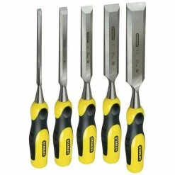 Stanley 2-16-885 Dynagrip Bevel Chisel With Strike Cap Set Of 5 STA216885