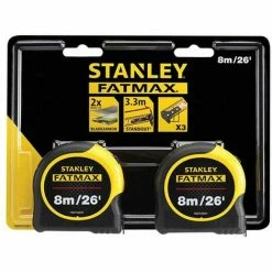 Stanley FMHT81558-5 FatMax 8m/26ft Classic Tape Measure Twin Pack (Width 32mm)