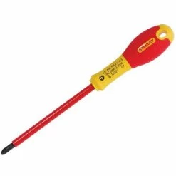 Stanley Tools STA065416 FatMax VDE Insulated Screwdriver Phillips Tip PH2 X 125mm
