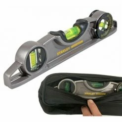 Stanley FatMax Torpedo Magnetic Spirit Level 0-43-609 STA043609 With Level Bag