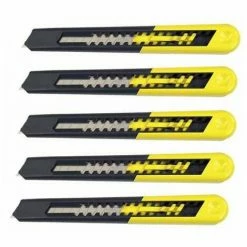 Stanley STA010150 SM9 Snap 9mm Utility Blade Knife Handle 0-10-150 X5