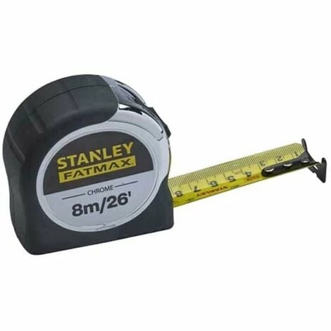 Stanley FatMax 8m Tape Measure Wide Blade Metric Imperial 5-33-891 STA533891 Stanley FatMax 8m Tape Measure Wide Blade Metric Imperial 5-33-891 STA533891 -STANLEY SHOP 29318635 1