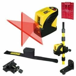Stanley 1-77-123 Fatmax 10m Cross Line Laser Level Pole Detector Kit INT177123