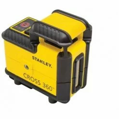 Stanley 360 Cross Line Laser Level Red Beam With Bracket & Pouch STHT77504-1