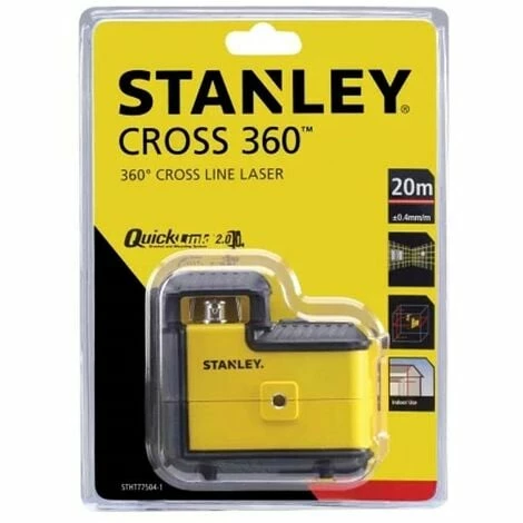 Stanley 360 Cross Line Laser Level Red Beam with Bracket & Pouch STHT77504-1 Stanley 360 Cross Line Laser Level Red Beam With Bracket & Pouch STHT77504-1 -STANLEY SHOP 29344541 3