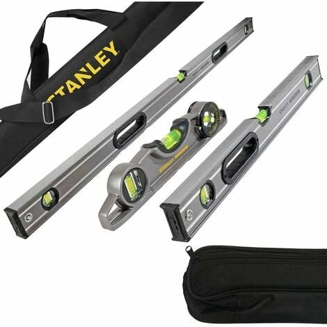 Stanley 1200mm 600mm 250mm Fatmax Box Beam Levels with Fatmax 1800mm Level Bag Stanley 1200mm 600mm 250mm Fatmax Box Beam Levels With Fatmax 1800mm Level Bag -STANLEY SHOP 29348244 1