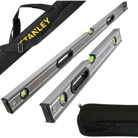 Stanley 1200mm 600mm Fatmax Box Beam Levels with Fatmax Padded 1800mm Level Bag Stanley 1200mm 600mm Fatmax Box Beam Levels With Fatmax Padded 1800mm Level Bag -STANLEY SHOP 29348249 1