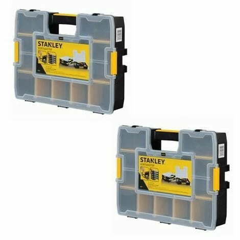 Stanley 1-94-745 Sortmaster Organiser Twin Pack Connectable STA194745 Stanley 1-94-745 Sortmaster Organiser Twin Pack Connectable STA194745 -STANLEY SHOP 29362071 1