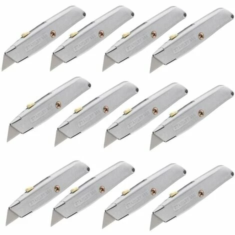 Stanley STA210099 99E Original Classic Interlock Utility Trimming Knife 2-10-099 x12 Stanley STA210099 99E Original Classic Interlock Utility Trimming Knife 2-10-099 X12 -STANLEY SHOP 29411927 1