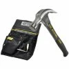 Stanley 1-51-529 Curved Claw Hammer Fibreglass Shaft 16oz + 1-96-181 Pouch Belt 1 Stanley 1-51-529 Curved Claw Hammer Fibreglass Shaft 16oz + 1-96-181 Pouch Belt -STANLEY SHOP 29826552 1