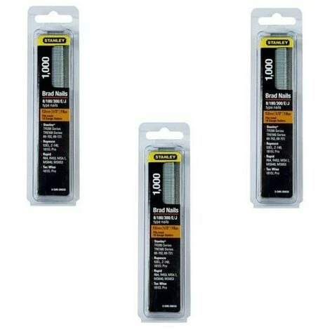 Stanley 0-SWK-BN0625 15mm Brad Nails Pack Of 3000 18 Gauge Type 8 STA0SWKBN062 Stanley 0-SWK-BN0625 15mm Brad Nails Pack Of 3000 18 Gauge Type 8 STA0SWKBN062 -STANLEY SHOP 30282023 1