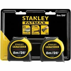 Stanley FMHT81558-5 FatMax® Classic Tape Twin Pack 8m/26ft (Width 32mm)