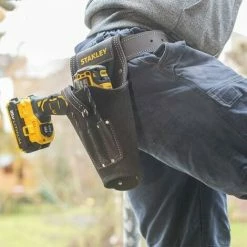 Stanley STA180118 STA180119 Leather Belt With Leather Drill Holster Left / Right -STANLEY SHOP 31807568 3