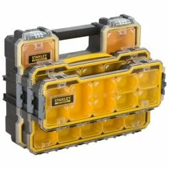 Stanley Fatmax Pro Waterproof Organiser Latch And Seal Triple Pack