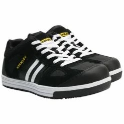 Stanley Cody Black/White Stripe Safety Trainers UK 6-12 (EUR 39-46)