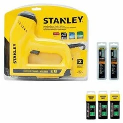 Stanley TRE550 Electric Staple Nail Gun With Nail + Staple / Brad Selection Pack