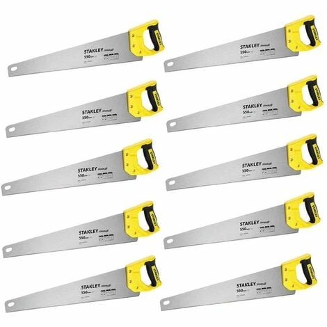 X10 Stanley Sharpcut Handsaw 22 Inch 550mm 7TPI STA120368 1-20-368 STHT20368-1 X10 Stanley Sharpcut Handsaw 22 Inch 550mm 7TPI STA120368 1-20-368 STHT20368-1 -STANLEY SHOP 33877362 1