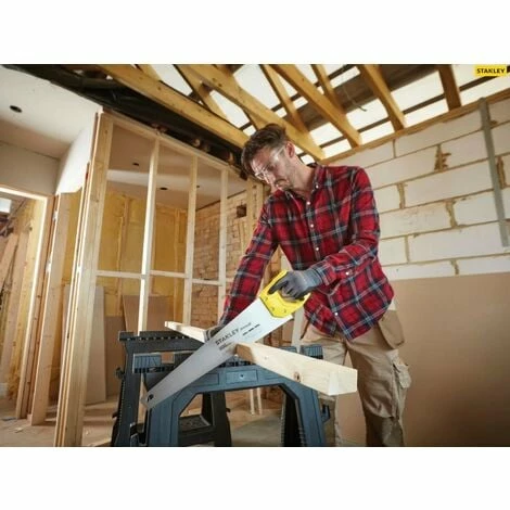 X10 Stanley Sharpcut Handsaw 22 Inch 550mm 7TPI STA120368 1-20-368 STHT20368-1 X10 Stanley Sharpcut Handsaw 22 Inch 550mm 7TPI STA120368 1-20-368 STHT20368-1 -STANLEY SHOP 33877362 3