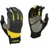 Stanley 3 Finger Performance Gloves Framers Breathable Work Site Glove Large -STANLEY SHOP 36143943 1