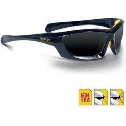 Stanley Full Frame Safety Glasses Smoke Lens EN 166 Rating SY180-2D -STANLEY SHOP 36687269 4