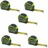 Stanley Tylon Hi Vis 8m 26ft Tape Measures Green Pack Of 6 STA130604HG