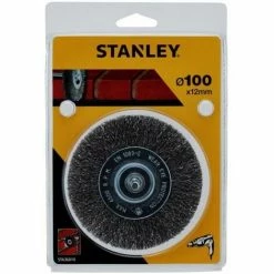 Stanley Crimped Steel Wire Brush 100mm - STA36010-XJ