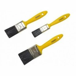 Stanley 0-29-591 Hobby Paint Brush Set 3pc (1" 1.1/2". 2")
