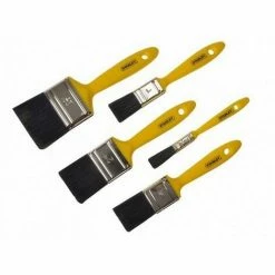 Stanley 0-29-592 Hobby Paint Brush Set 5pc (1/2". 1" 1.1/2" 2")
