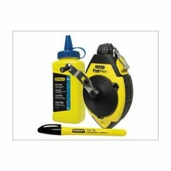 Stanley FatMax 30m Chalk Line Reel Set Kit Blue Chalk & Marker Pen New STA047681 -STANLEY SHOP 63524693 2