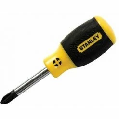 Stanley Tools Cushion Grip Stubby Screwdriver Phillips Tip PH2 X 45mm