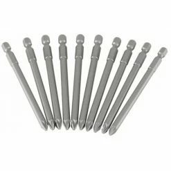 Stanley Tools Pozidriv 2pt Power Bit 100mm (Box Of 10)