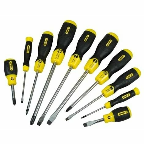 Stanley Tools Cushion Grip Screwdriver Set, 10 Piece SL/PH Stanley Tools Cushion Grip Screwdriver Set, 10 Piece SL/PH -STANLEY SHOP 63609809 1