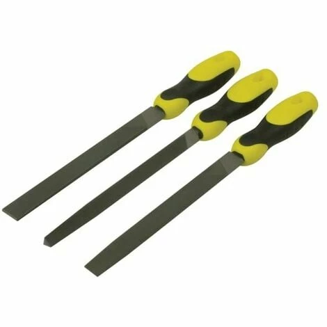 Stanley Tools File Set 3 Piece Flat 1/2 Round 3 Square 200mm (8in) Stanley Tools File Set 3 Piece Flat 1/2 Round 3 Square 200mm (8in) -STANLEY SHOP 63613975 1