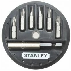 Stanley Tools Insert Bit Set Phillips/Slotted/Pozidriv 7 Piece