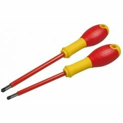 Stanley Tools FatMax® VDE Insulated Borneo Pozi Scewdriver Set Of 2