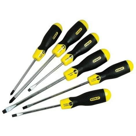 Stanley Tools Cushion Grip Screwdriver Set, 6 Piece SL/PZ Stanley Tools Cushion Grip Screwdriver Set, 6 Piece SL/PZ -STANLEY SHOP 63618687 1