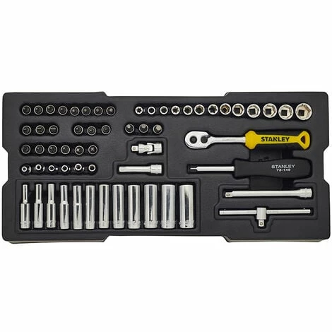 Stanley Tools Transmodule System 1/4" Drive Metric Socket Set 60 Piece STA174175 Stanley Tools Transmodule System 1/4" Drive Metric Socket Set 60 Piece STA174175 -STANLEY SHOP 65044305 3