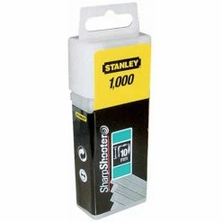 Stanley Flat Narrow Crown Staples 12mm