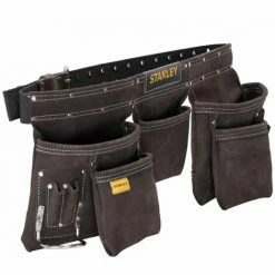 Stanley 1-80-113 Leather Tool Apron Pouch Double Stitched Durable Pack Of 2 -STANLEY SHOP 65533435 3