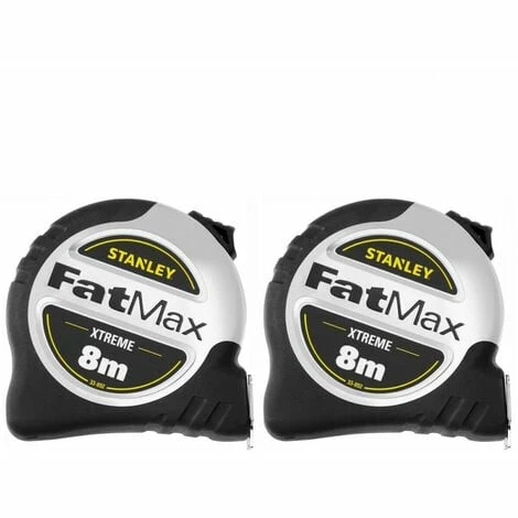 Stanley STA033892 FatMax Xtreme Tape Measure 8m Metric Pack of 2 Stanley STA033892 FatMax Xtreme Tape Measure 8m Metric Pack Of 2 -STANLEY SHOP 65533438 1