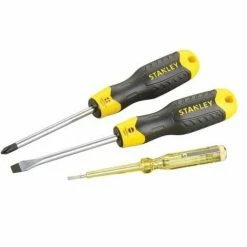 Stanley Cushion Grip Screwdriver Set Of 3