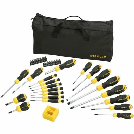 Stanley Stanley STHT0-62113 Screwdriver and Bit Set in Pouch (42 Piece) STHT0-62113 Stanley Stanley STHT0-62113 Screwdriver And Bit Set In Pouch (42 Piece) STHT0-62113 -STANLEY SHOP 70654918 1