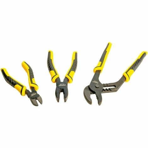 Stanley XMS22PLIER3 3 Piece DynaGrip™ Plier Set 250mm, 180mm, 160mm Stanley XMS22PLIER3 3 Piece DynaGrip™ Plier Set 250mm, 180mm, 160mm -STANLEY SHOP 71980723 1